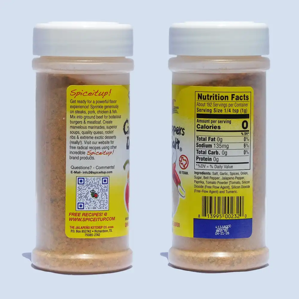 Garlic and Peppers Dusting Salt 6oz